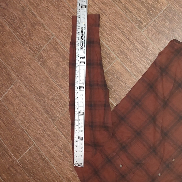 Carhartt Mens Flannel Shirt Plaid Button Down Original Fit Long Sleeve XL Tall - Picture 8 of 11